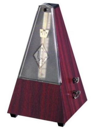 Metronom mechaniczny Wittner Piramida z dzwonkiem 812K