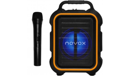 Głośnik z mikrofornem Novox MOBILITE ORANGE USB mp3 Bluetooth - karaoke i nie tylko