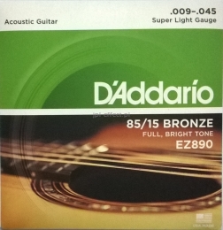 Struny do gitary akustycznej D'Addario EZ 890