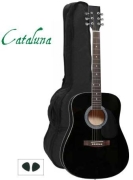 Gitara akustyczna Cataluna z pokrowcem i kostkami
